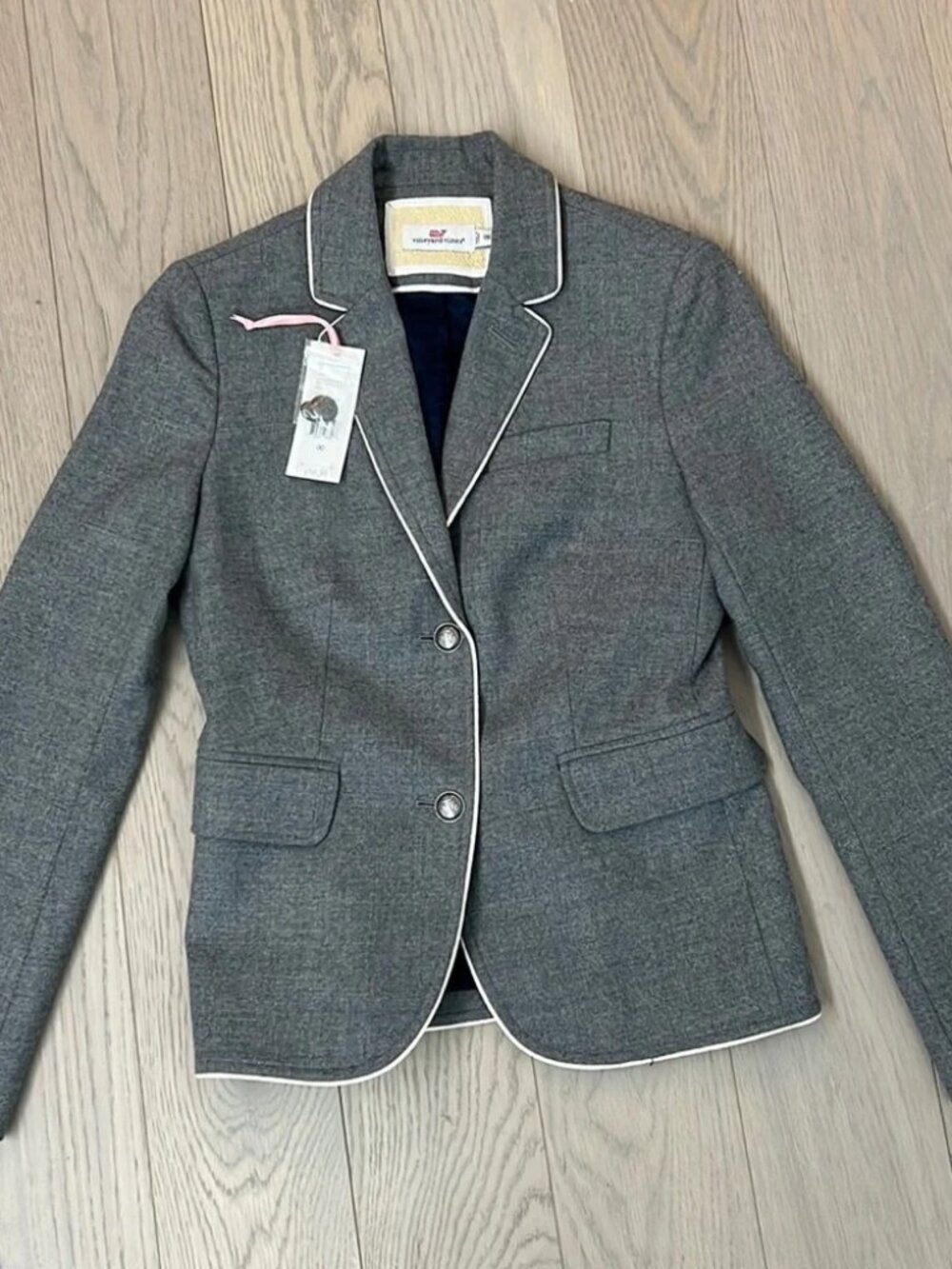 NWOT Vineyard Vines Collegiate Wool Blazer, Sullivan’s Grey. 00
